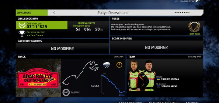 WRC 7 Challenge Cup 9. týden